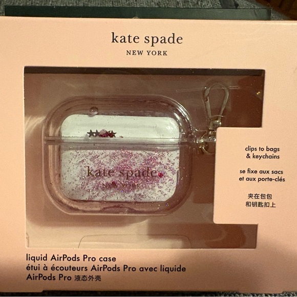 kate spade Sparkling Pink AirPods Pro Case - Picture 4 of 7